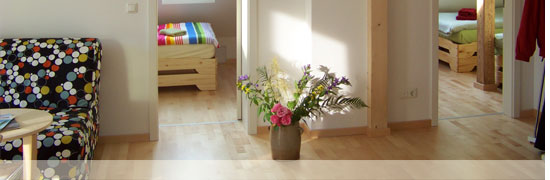 Blick in die Ferienwohnung
