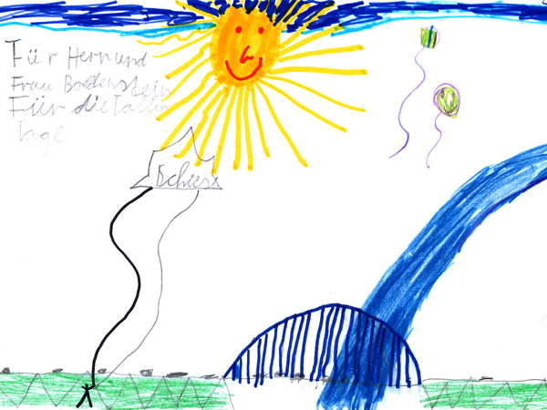 Kinderbild mit Fluss