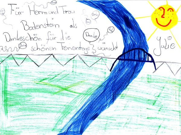 Kinderbild mit Fluss